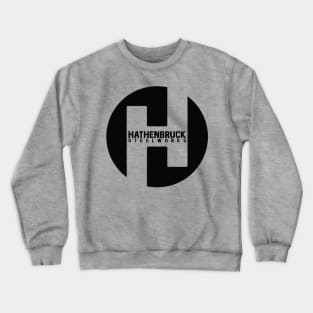 Hathenbruck Steelworks Logo Black Crewneck Sweatshirt